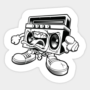 Graffiti boombox - MONO Sticker